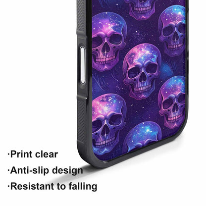 iPhone 17 Pro Max Case — Galaxy Skulls Art Seamless Gothic Skulls, Original Design Phone Case