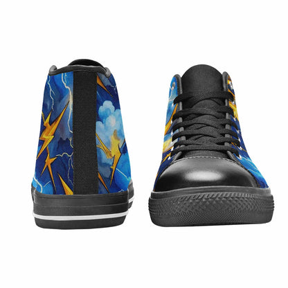 MEN'S Lightning Bolt High Top Canvas Aesthetic Shoes