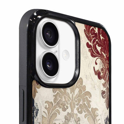 iPhone 17 Case — Small Damask Ornamental Wallpaper Original Art, Custom Print Case Cover