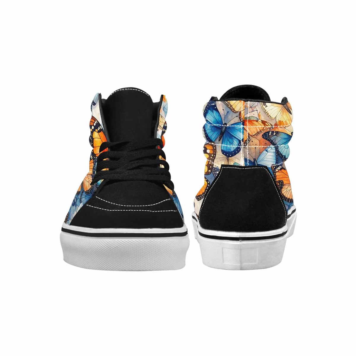 WOMEN'S Butterfly Wing High Top Canvas Aesthetic Custom Sneakers