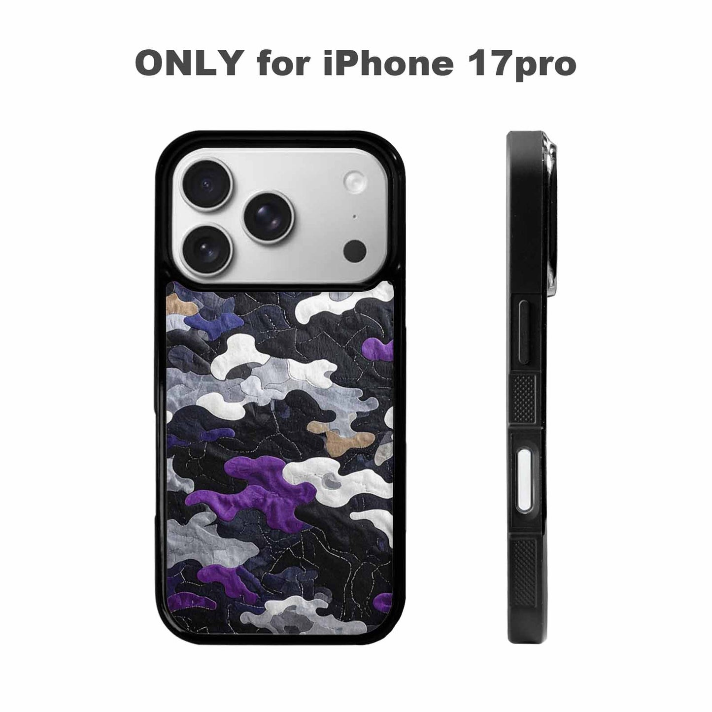 iPhone 17 Pro Case — Vivid Camo Asexual Pride Camo, Custom Art Phone Cover