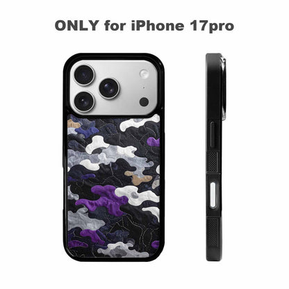 iPhone 17 Pro Case — Vivid Camo Asexual Pride Camo, Custom Art Phone Cover