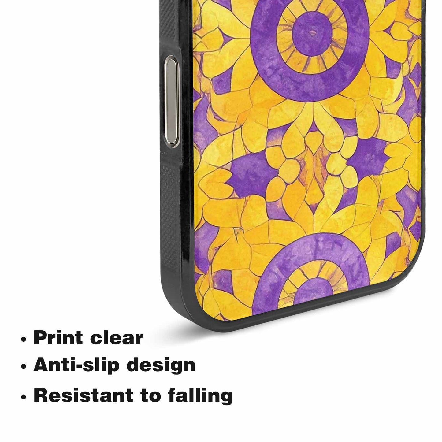 iPhone 16 Pro Case — Intersex Flag Color Theme Small Rainbow, Customized Protective Case
