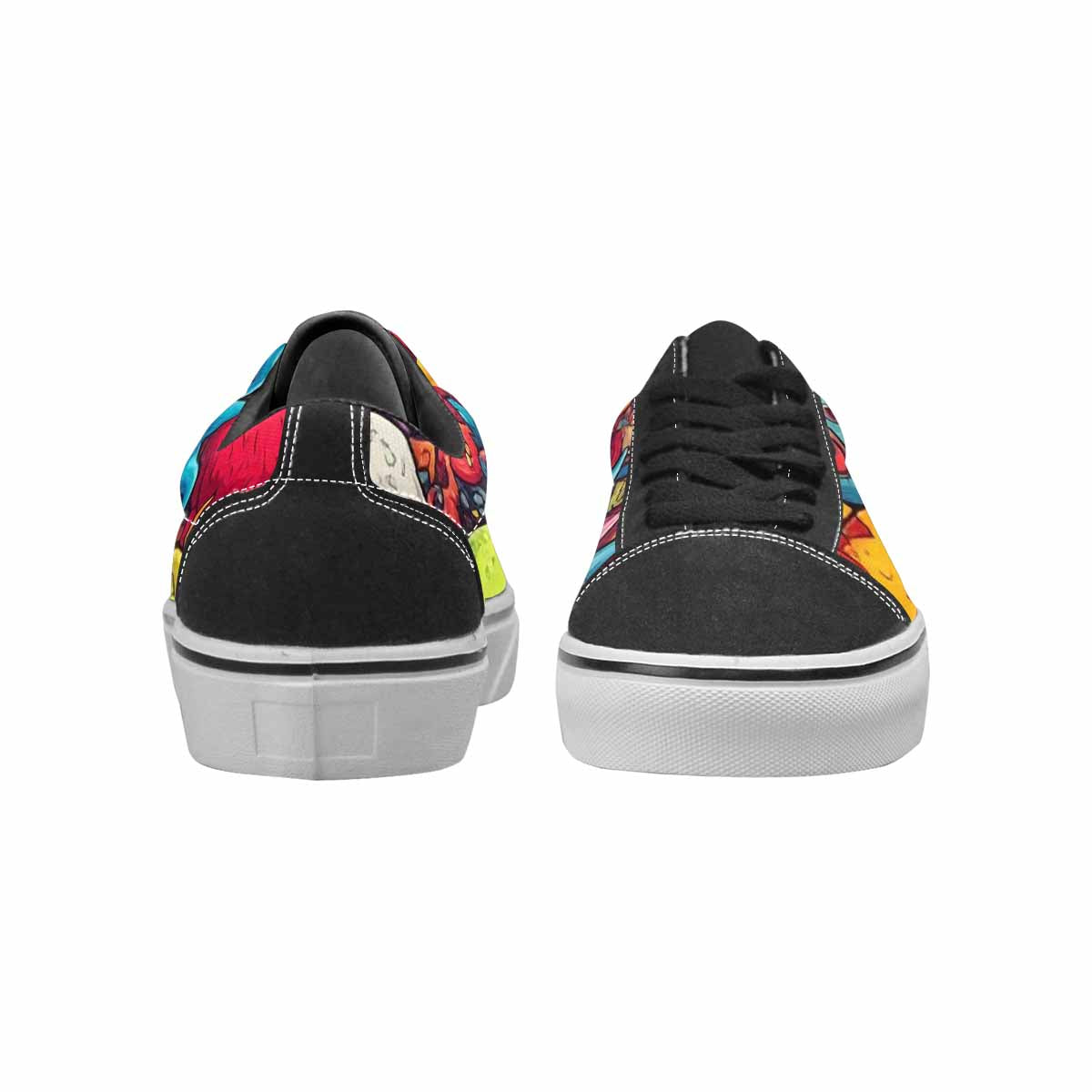 MEN'S Cartoon Monster Character Canvas Lace-Up Grunge Custom Shoes
