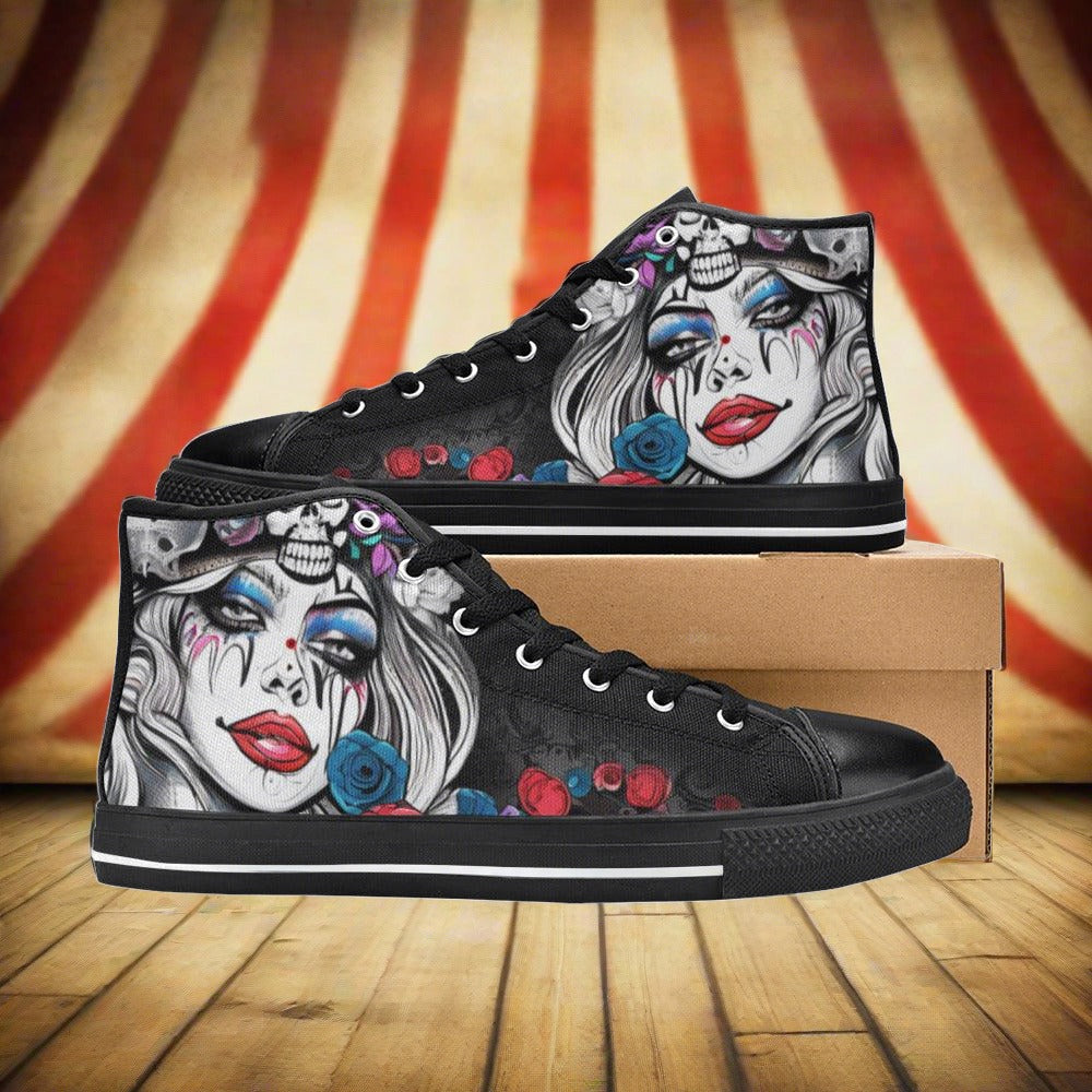 Phoenix Navy Indigo Vivid Bold Art - Freaky Shoes