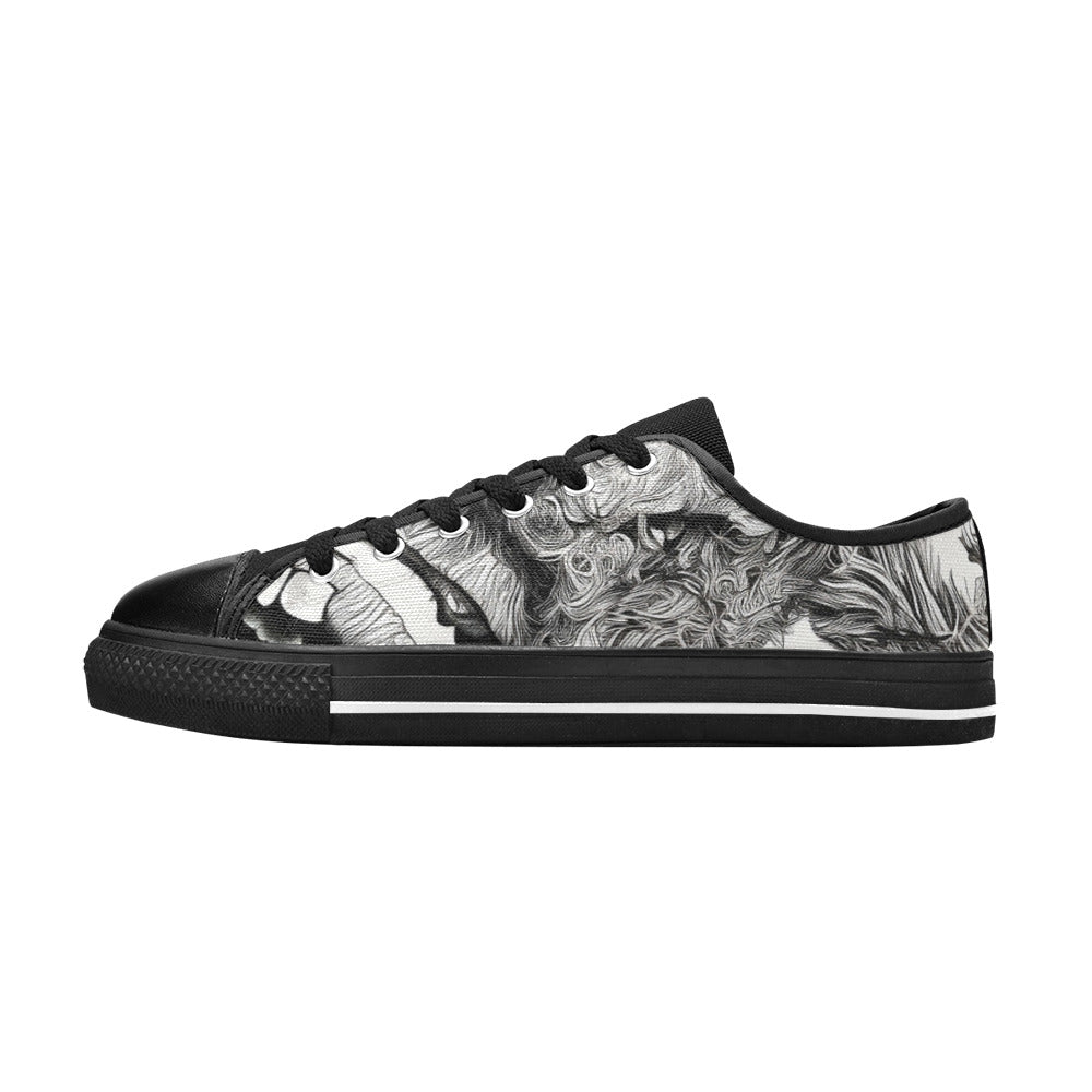 MEN'S Freestyle Horror 2 Canvas Wallpaper Art Sneakers