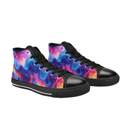 WOMEN'S Ethereal Camo Design 2 High Top Canvas Vivid Shoes
