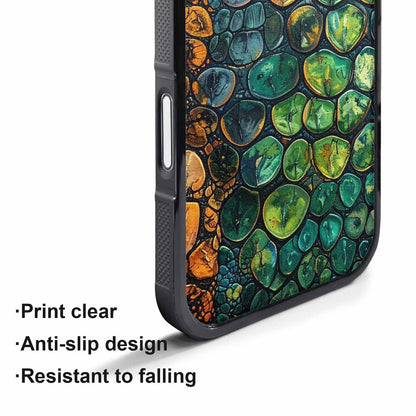 iPhone 17 Pro Max Case — Small Snake Skin Reptile Original Art, Custom Designed Case Cover