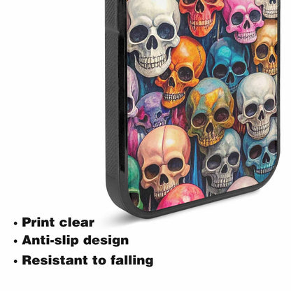 iPhone 15 Plus Case — Skulls Marbleskulls Pattern Ctw, Custom Designed Case Cover