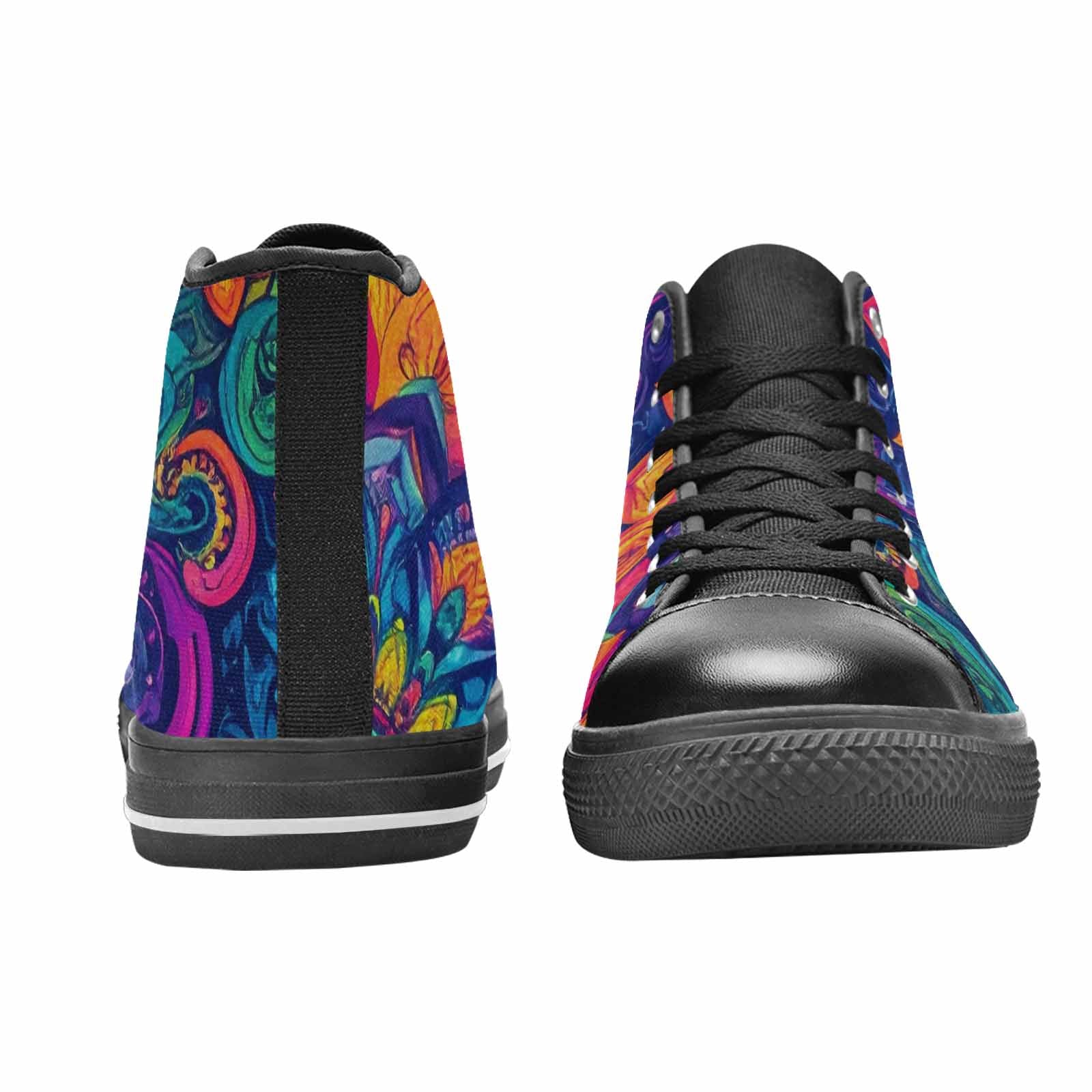 WOMEN'S Tie Dye Mandala High Top Canvas Y2K Custom Sneakers