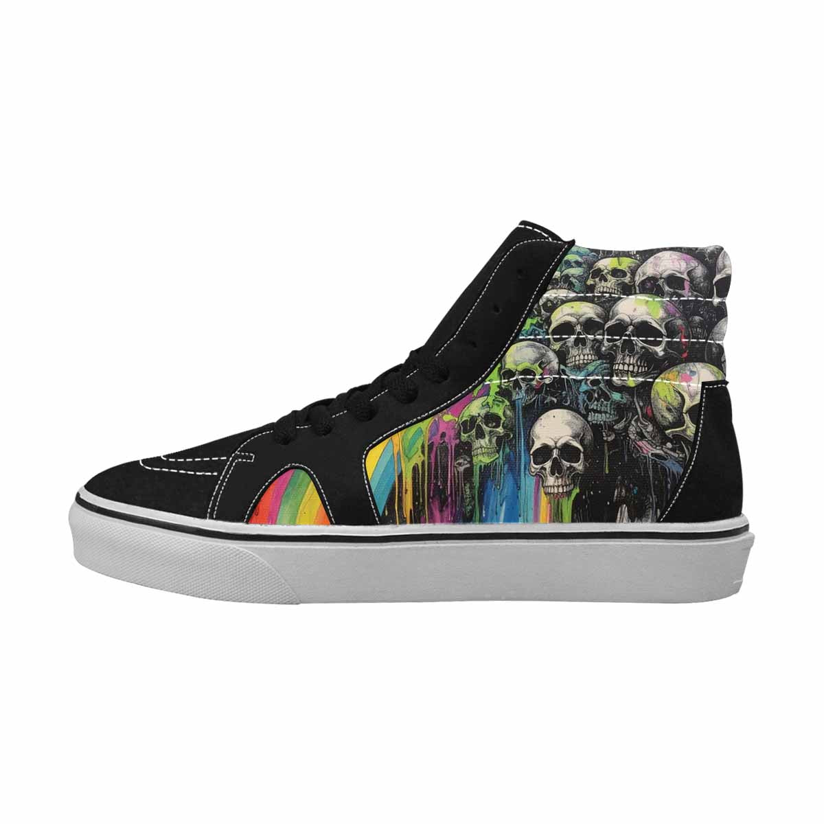 MEN'S Rainbow From Skull S High Top Canvas Dreamcore Shoes