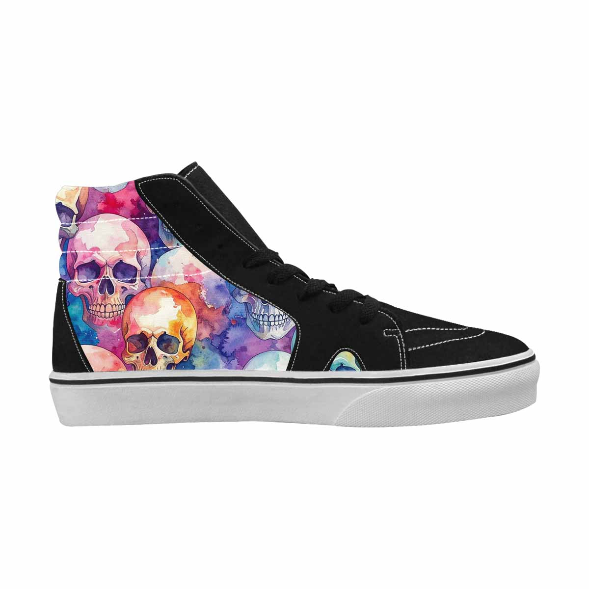 WOMEN'S Kulls - Watercolor High Top Canvas Dreamcore Custom Sneakers