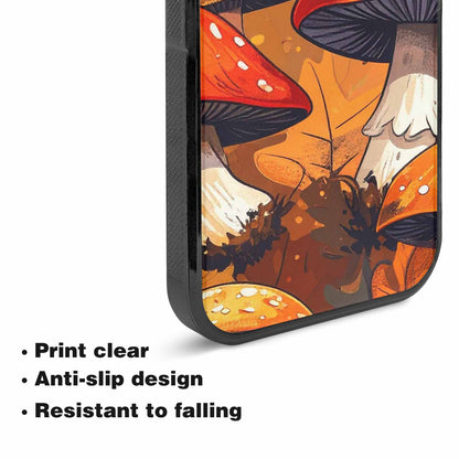 iPhone 15 Case — Bold Autumn Mushroom Bold Autumn Mushroom, Custom Art Phone Cover