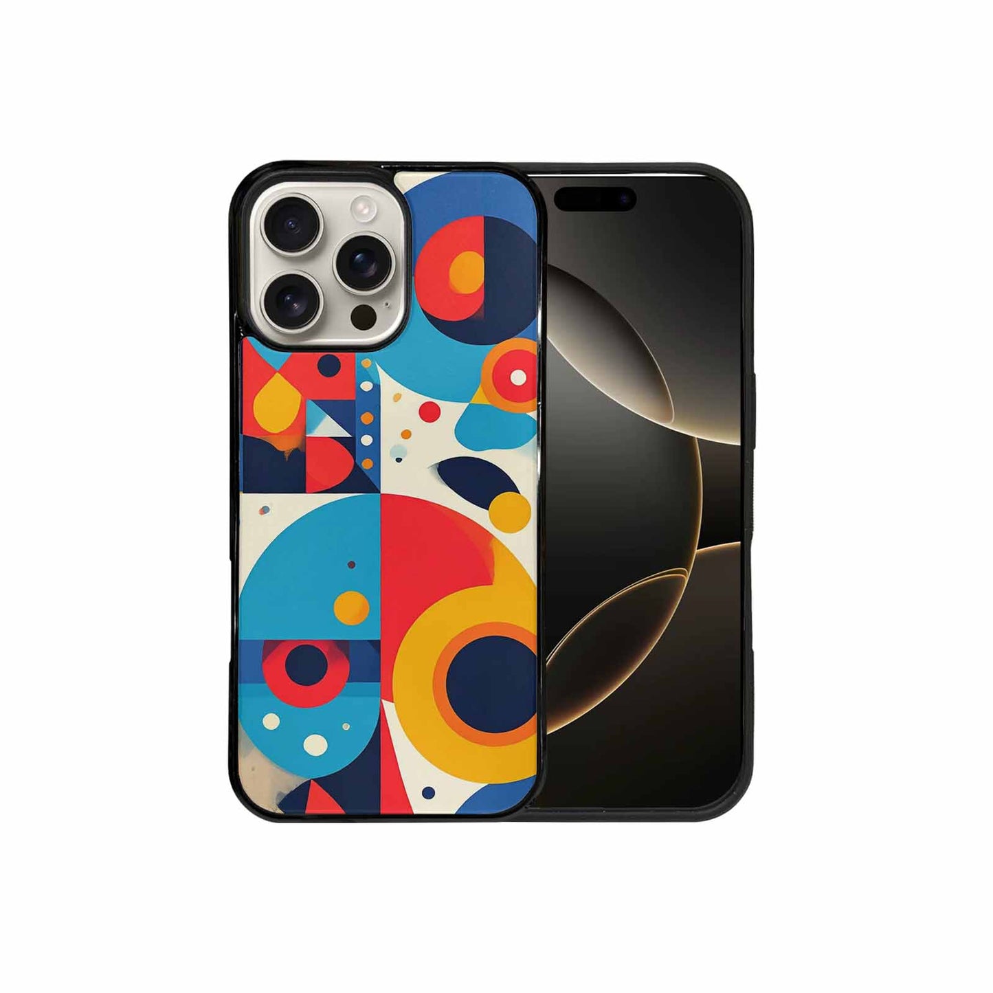 iPhone 16 Pro Max Case — 1960s Mod Cartoon Art Pattern, Custom Phone Case