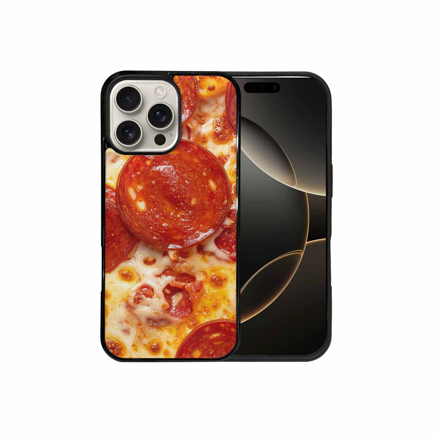 iPhone 16 Pro Max Case — Pepperoni Pizza Print, Custom Made Phone Cover
