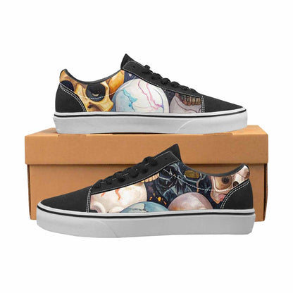 WOMEN'S Skulls  Marble Skulls Lace-Up Canvas Dreamcore Shoes