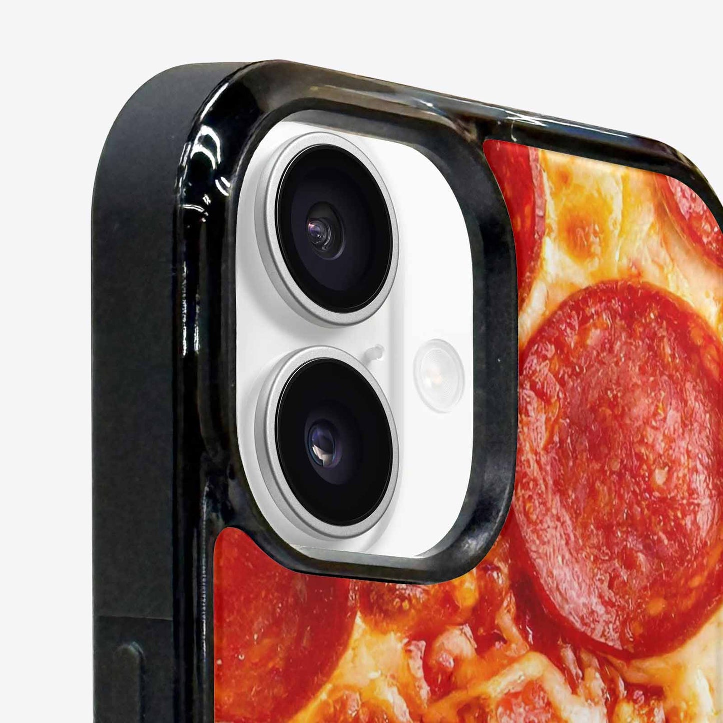 iPhone 16 Plus Case — Pepperoni Pizza Print Custom, Custom Phone Case