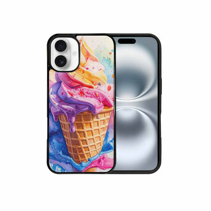 iPhone 16 Plus Case — Melting Icecream Collage Custom, Custom Designed Case Cover