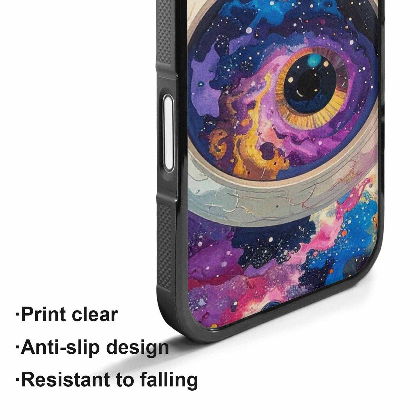 iPhone 17 Case — Seamless Tileable Pattern Of Galaxy Space, Custom Printed Phone Case