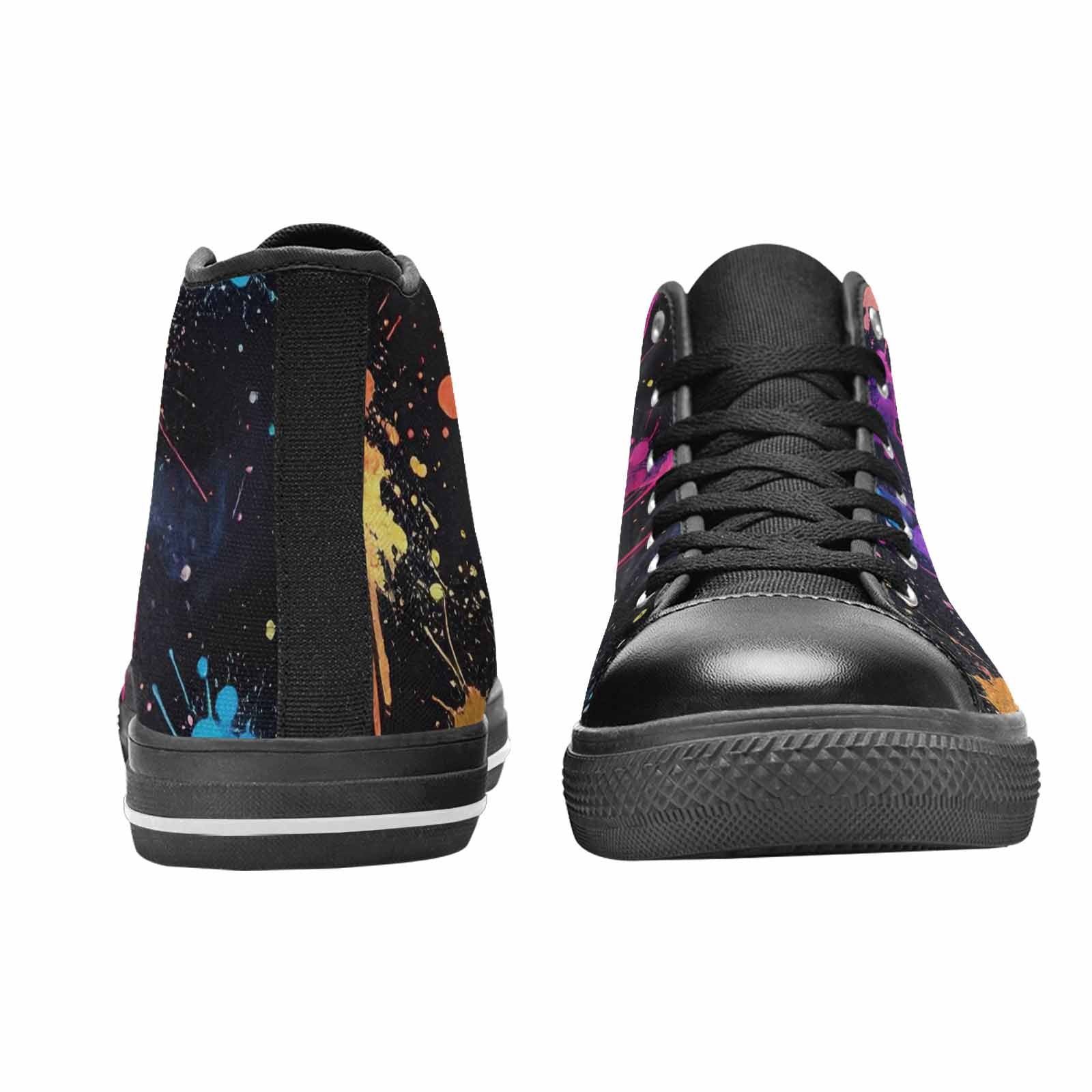 MEN'S Paint Splatter High Top Canvas Vivid Shoes