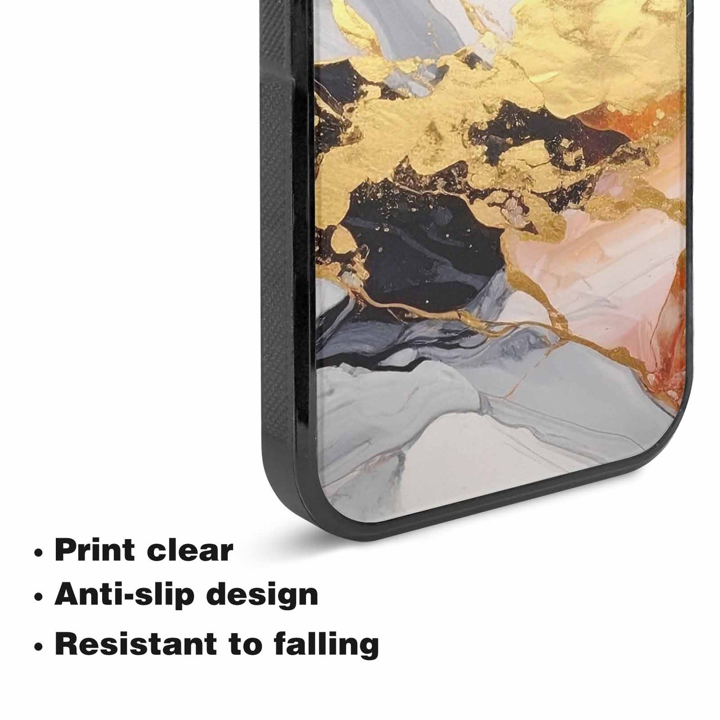 iPhone 15 Plus Case — Marble Vein Marble Veins Pattern Hundreds, Unique Phone Case Design