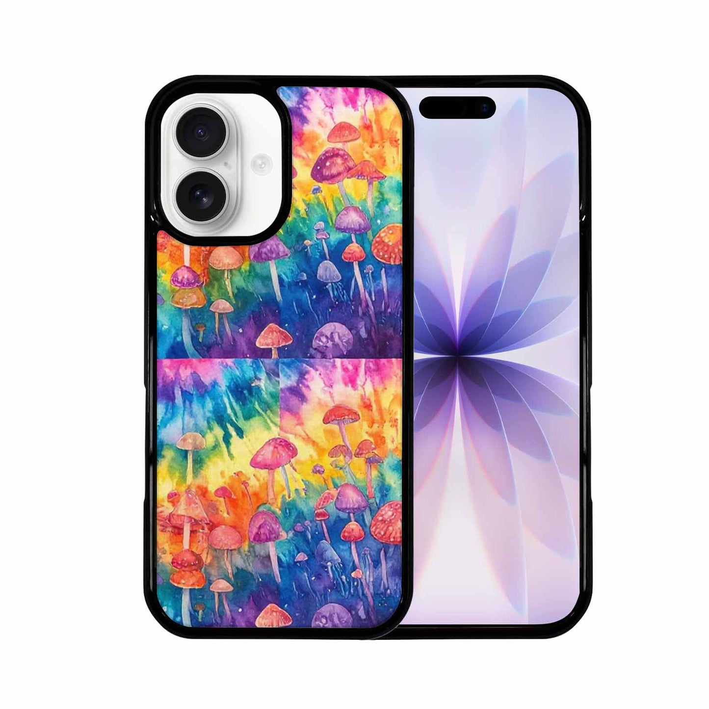 iPhone 17 Case — Mushrooms Tie Dyemushrooms Pat Tie Dye, Custom Phone Case