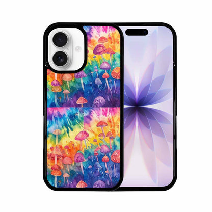 iPhone 17 Case — Mushrooms Tie Dyemushrooms Pat Tie Dye, Custom Phone Case