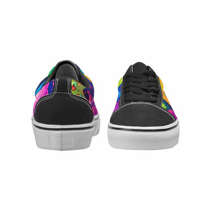 WOMEN'S Ice Cream Monsters  Lace-Up Canvas Cottagecore Custom Sneakers