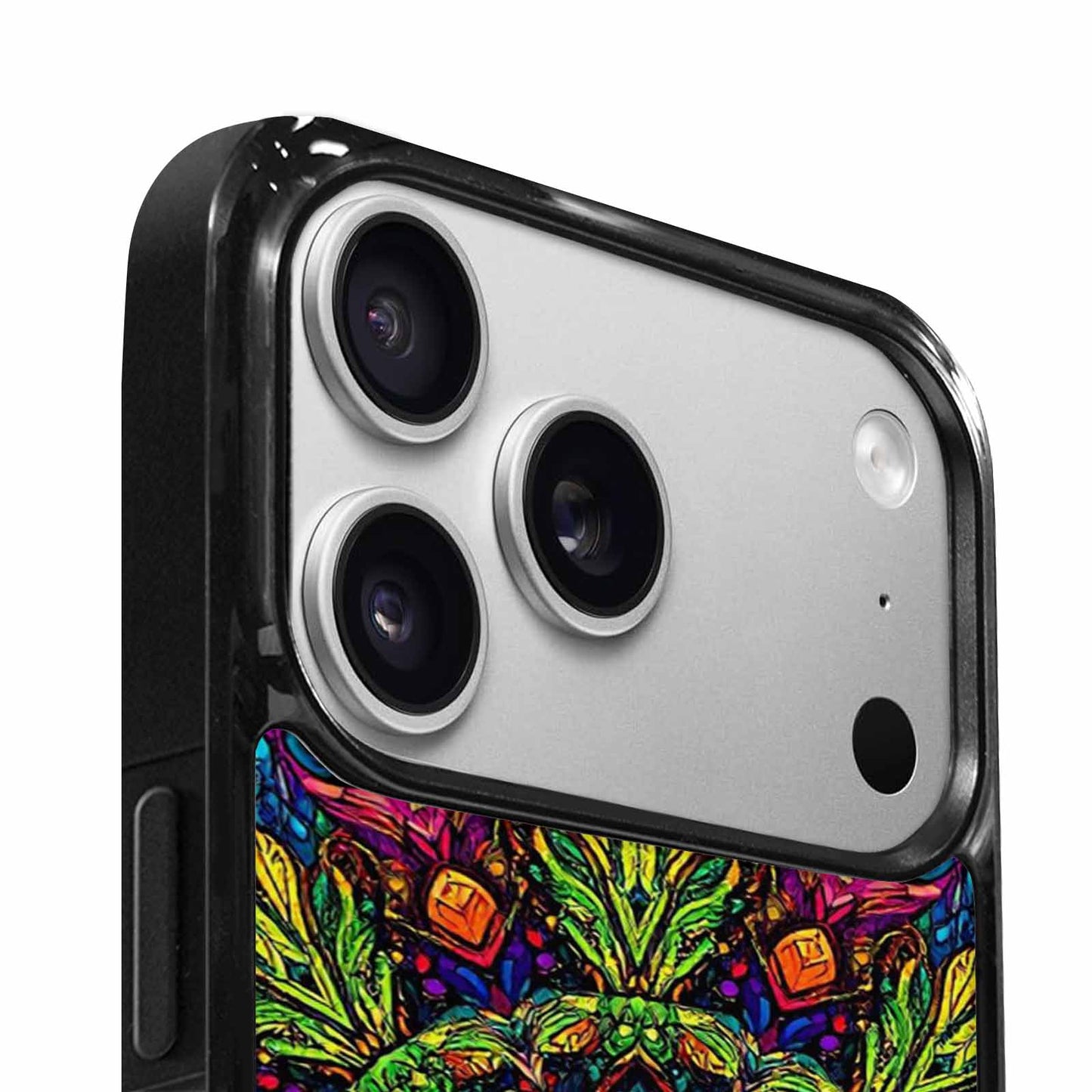 iPhone 17 Pro Case — Rainbow Tribal Mandala Original Art, Original Design Phone Case
