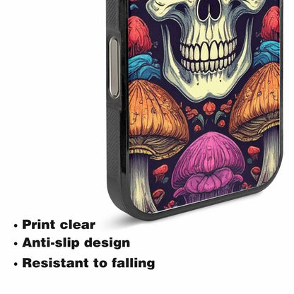 iPhone 15 Pro Max Case — Mushroom Skull, Custom Print Case Cover