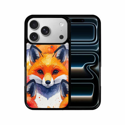 iPhone 17 Pro Case — Watercolor Kawaii Fox Faces Watercolor Abstract, Custom Phone Case