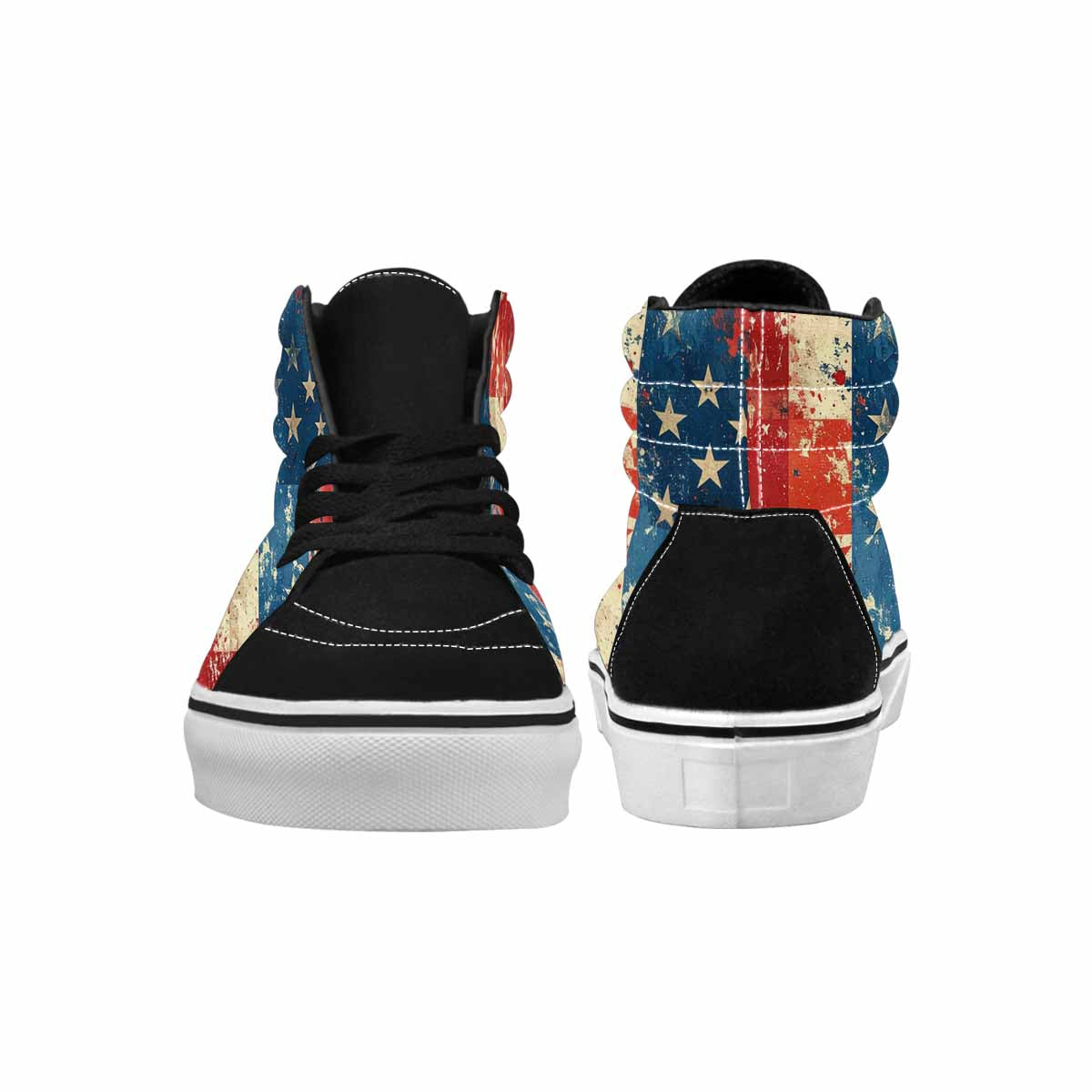 MEN'S American Flag Stars High Top Canvas Aesthetic Custom Shoes