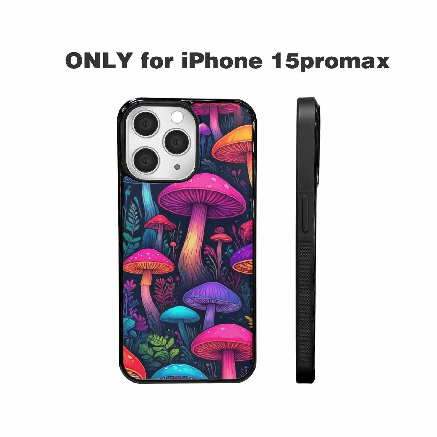 iPhone 15 Pro Max Case — Psychedelic Mushroom, Custom Printed Phone Case