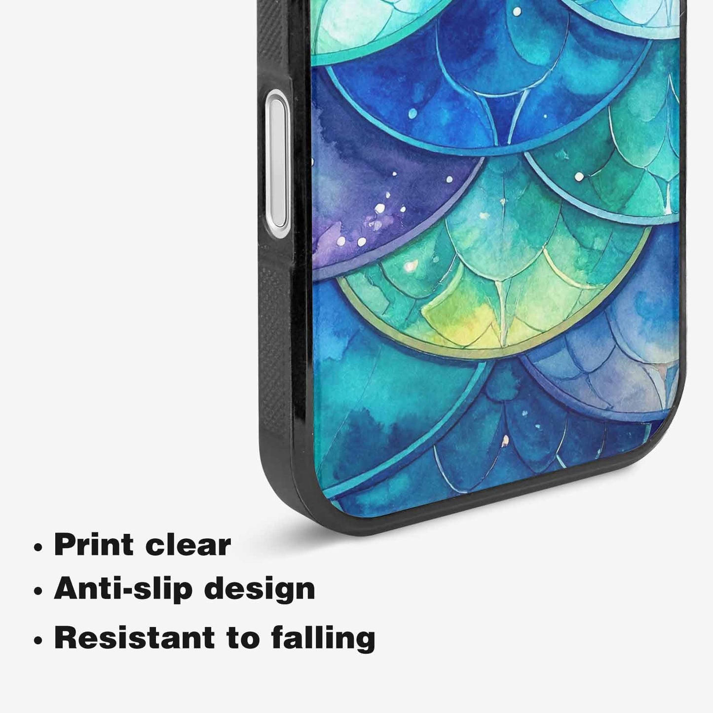 iPhone 16 Case — Mermaid Scale, Custom Art Phone Cover