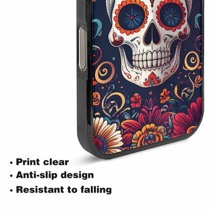 iPhone 16 Pro Case — Day Dead Sugar Skull Art 100s, Custom Made Phone Cover