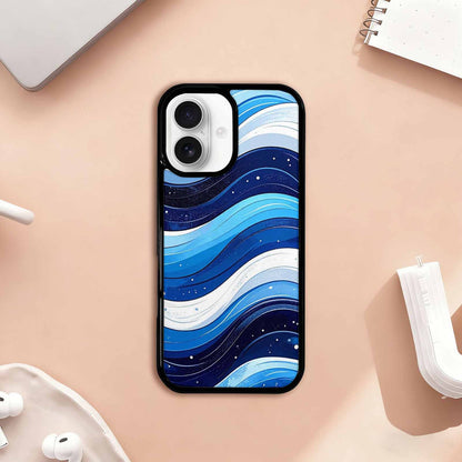 iPhone 17 Case — Glossy Winter Wave Cartoon Cute, Custom Print Case Cover