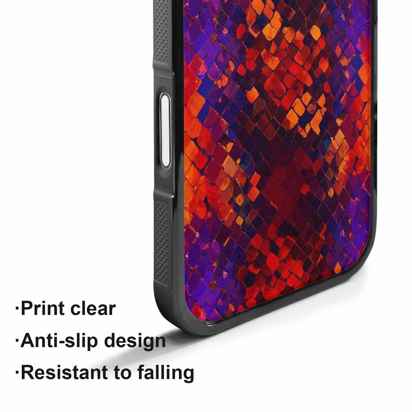 iPhone 17 Case — Snake Print Dark Seamless Animal Print, Custom Printed Phone Case