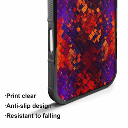 iPhone 17 Case — Snake Print Dark Seamless Animal Print, Custom Printed Phone Case