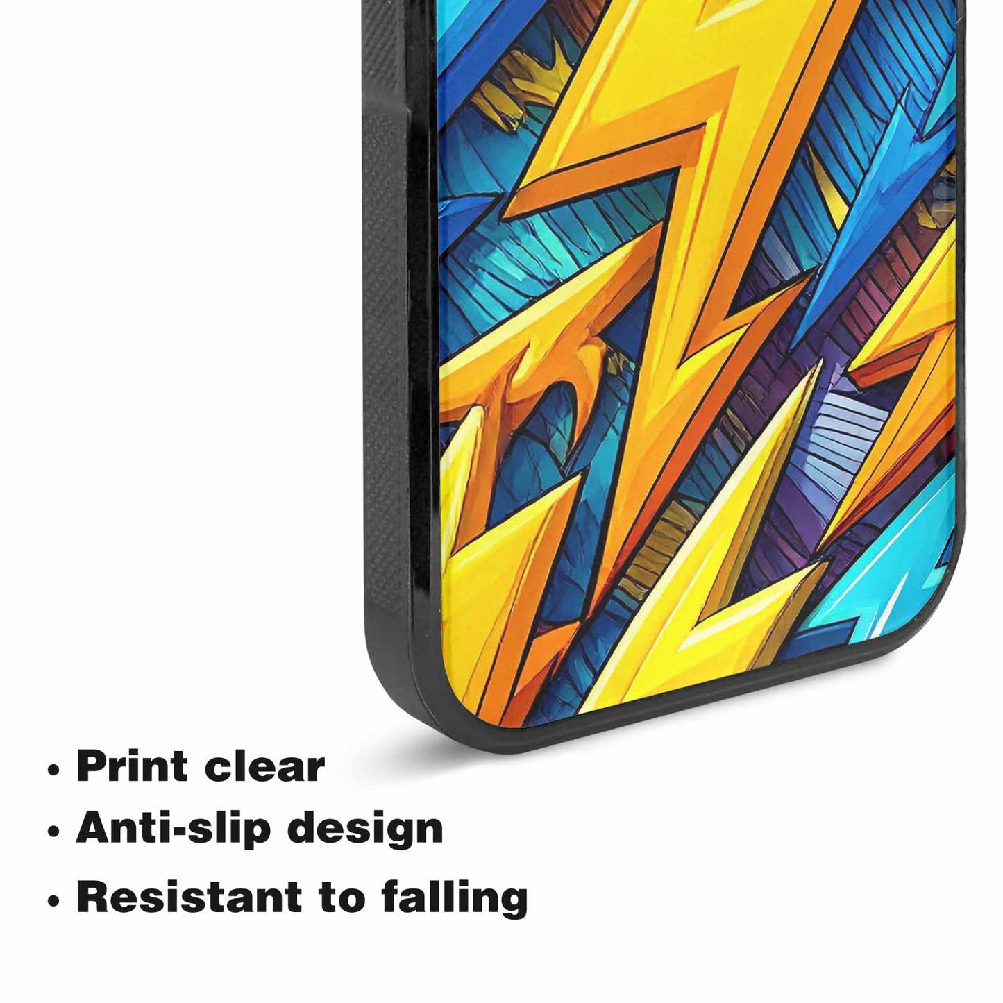 iPhone 15 Plus Case — Lightning Bolt Storm Pattern Hundreds Of, Unique Phone Case Design
