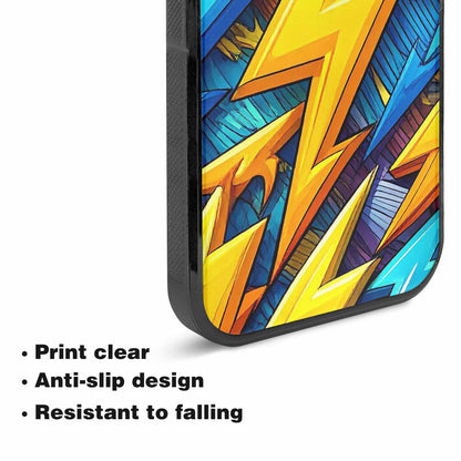 iPhone 15 Plus Case — Lightning Bolt Storm Pattern Hundreds Of, Unique Phone Case Design