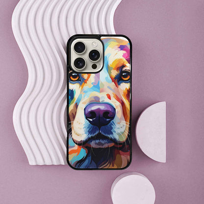 iPhone 16 Pro Max Case — Golden Retriever Watercolor Art Pattern, Custom Art Phone Cover