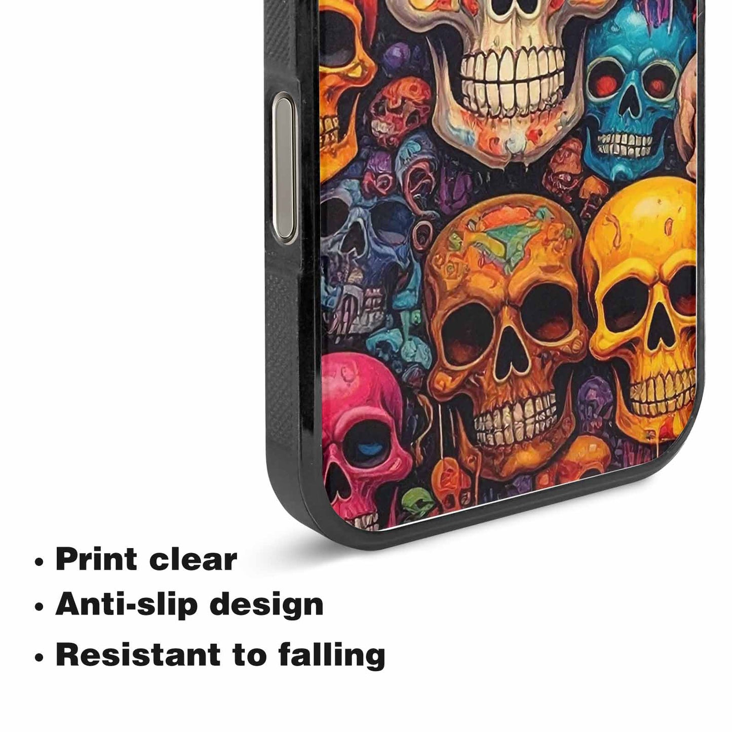 iPhone 15 Pro Max Case — Skulls General Skulls Pattern, Custom Phone Case