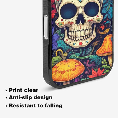 iPhone 16 Case — Mushrooms And Skulls, Original Design Phone Case