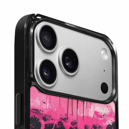iPhone 17 Pro Case — Black Pink Ink Animal Print Animal, Personalized Phone Case