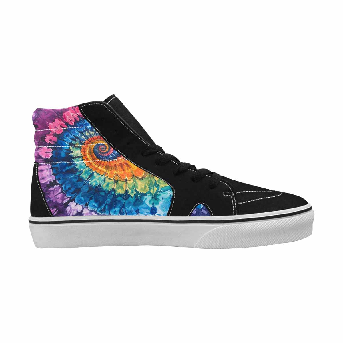 MEN'S Tie High Top Canvas Melting Art Sneakers