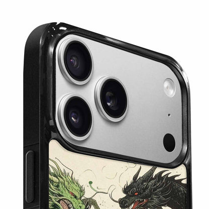 iPhone 17 Pro Max Case — Dragon Scale Black &amp; Original Art, Custom Art Phone Cover