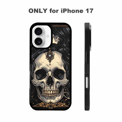 iPhone 17 Case — Skull Dark Art Gothic Print Gothic, Unique Phone Case Design