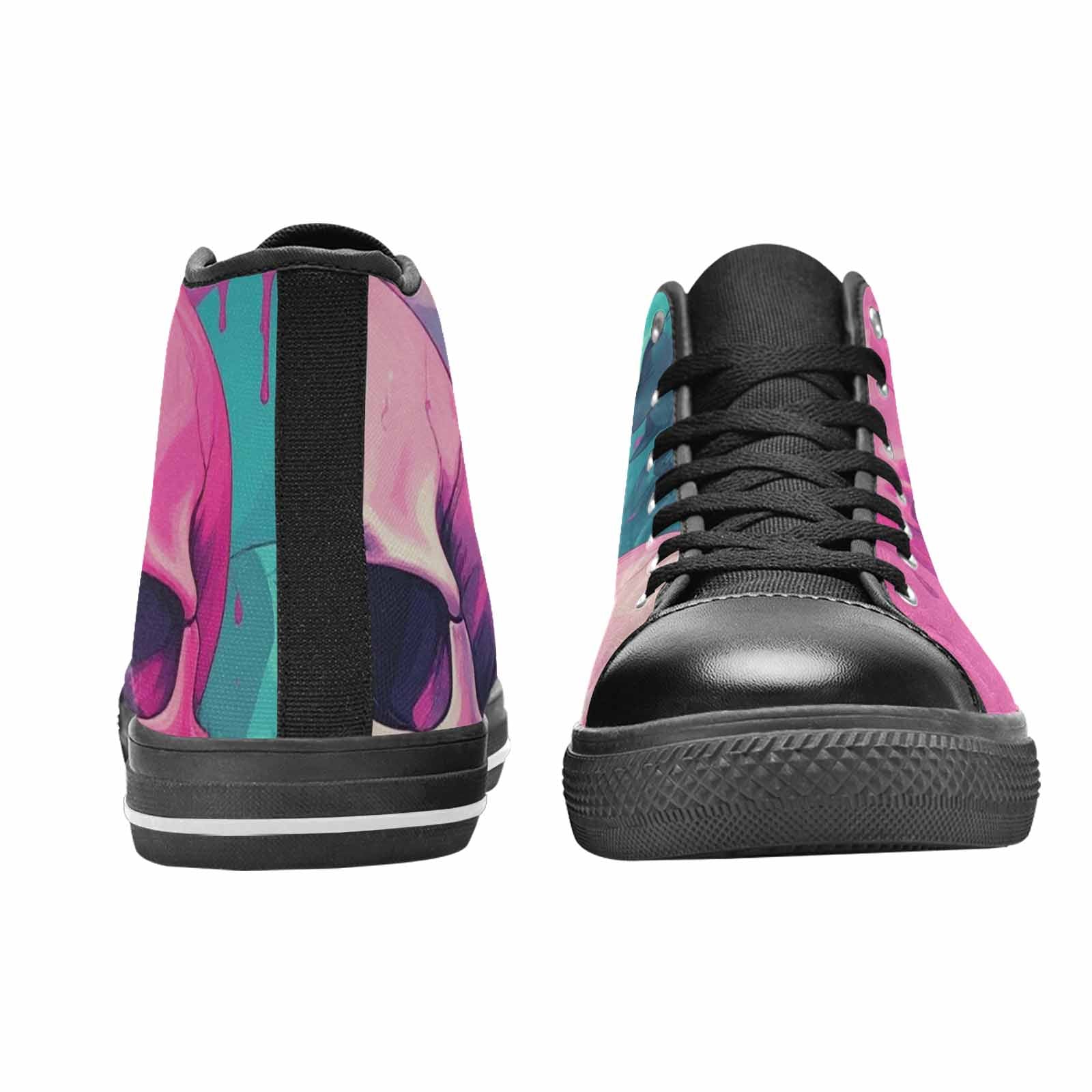 WOMEN'S Thousands Of Skulls High Top Canvas Cottagecore Shoes