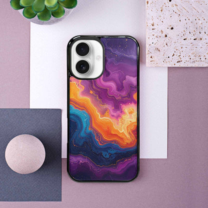 iPhone 16 Case — Psychedelic Marble Tessellation, Custom Made Phone Cover