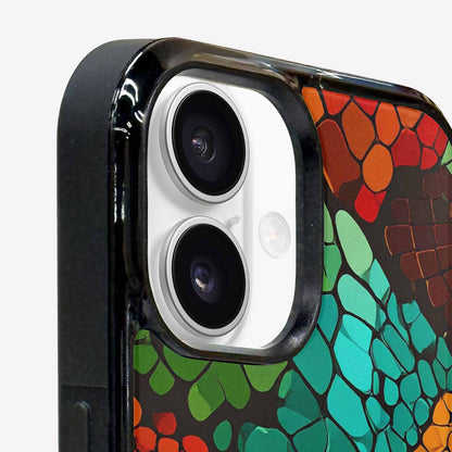 iPhone 16 Plus Case — Dark Snake Print Custom, Custom Phone Case